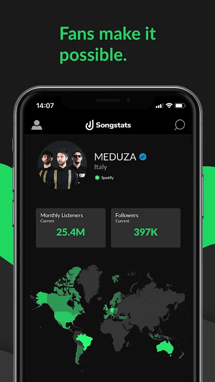 Songstats: Music Analytics স্ক্রিনশট 0