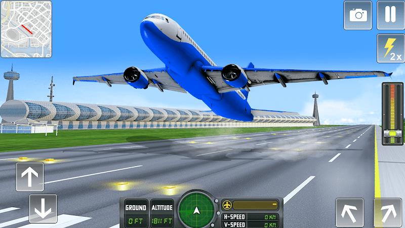 Flying Airplane Pilot Games Ảnh chụp màn hình 0