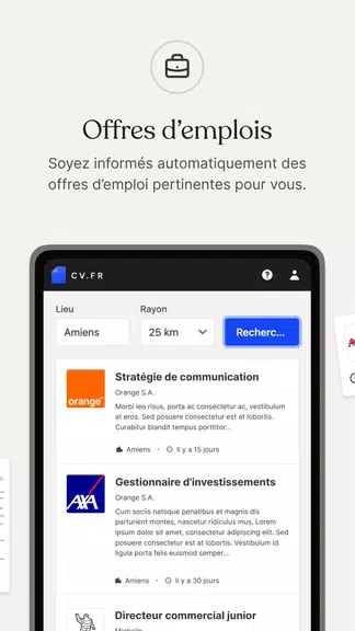 CV.fr : Créer un CV pro ภาพหน้าจอ 2