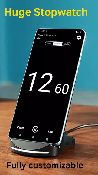 Schermata Huge Timer Stopwatch Tabata 3