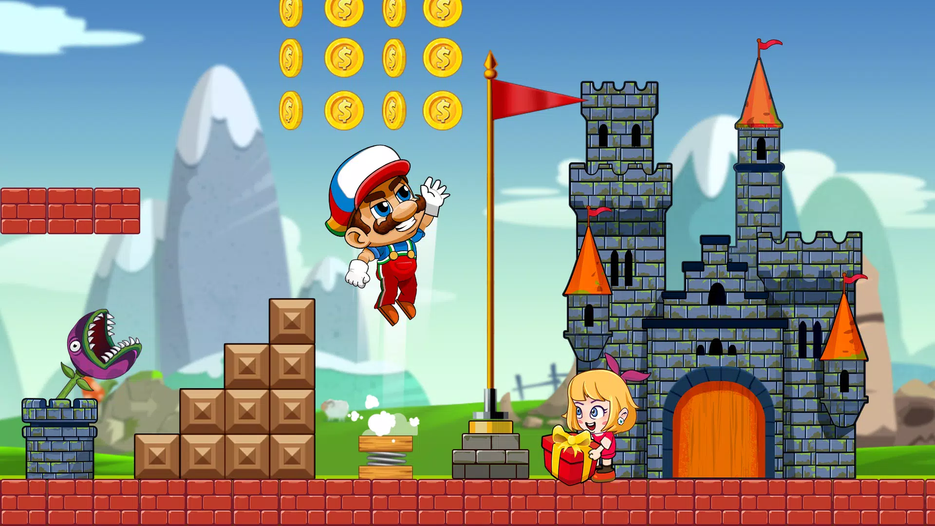 Super Bean Bros: Running Games Ảnh chụp màn hình 2