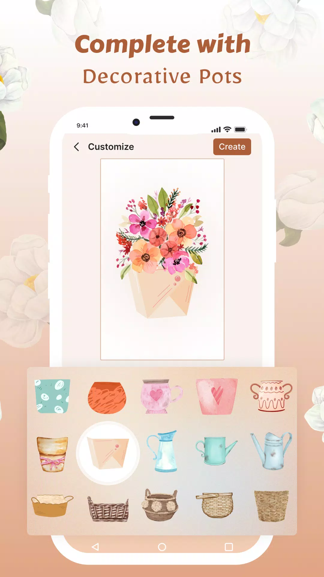 Flower Language Wallpaper DIY ဖန်သားပြင်ဓာတ်ပုံ 3