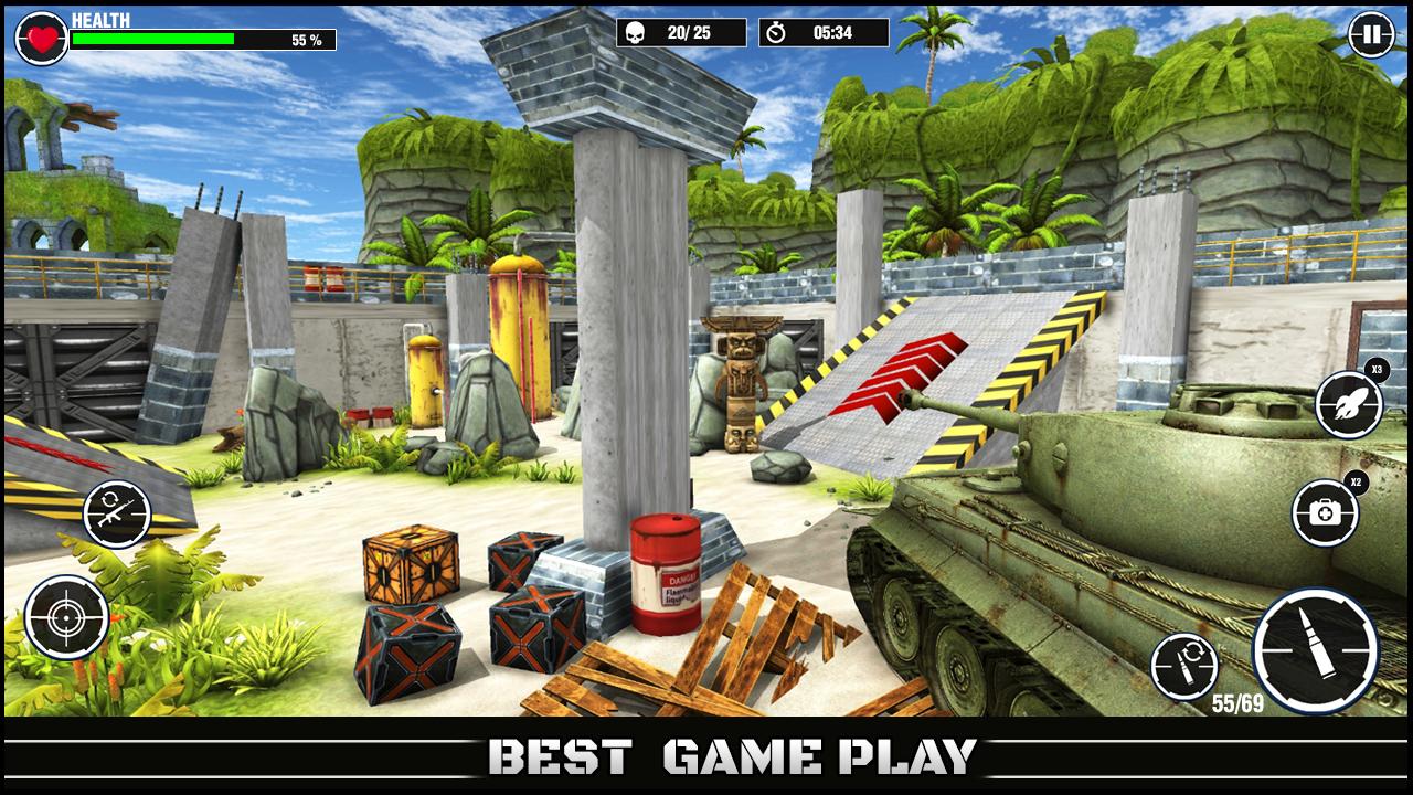 World War Army: Tank War Games ဖန်သားပြင်ဓာတ်ပုံ 1