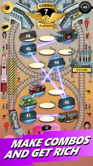 Train Merger Idle Train Tycoon Скриншот 3