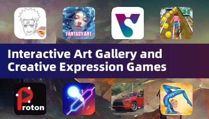 Galeria de Arte Interativa e Jogos de Expressão Criativa